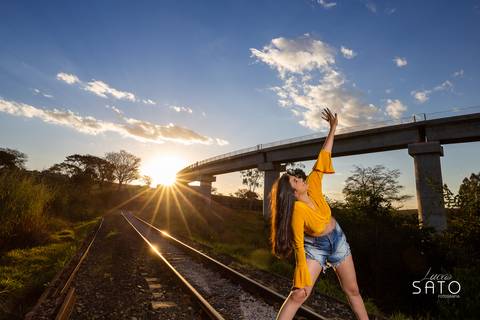 Ensaio no trilho de trem em Ibiá-MG'