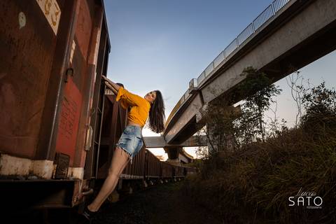 Ensaio no trilho de trem em Ibiá-MG'