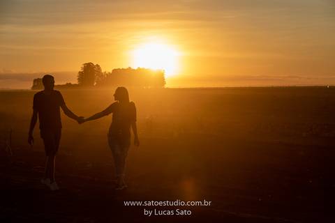 Fotografia de ensaio pré wedding no girassol localizado na região de de Rio Paranaíba-MG. Ensaio no fim de tarde com pôr do sol. Poses para ensaio de casal ou namorando.'
