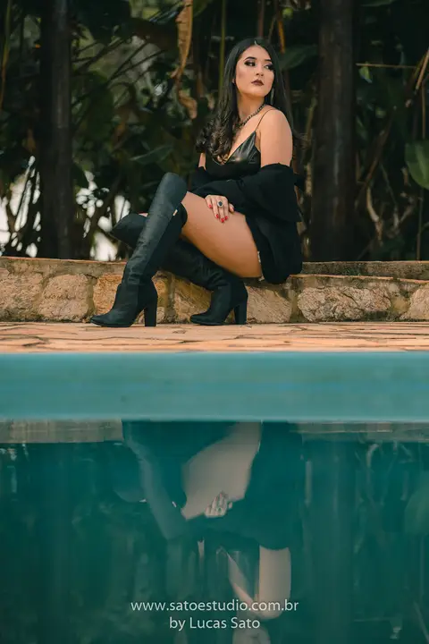 Ensaio exteno realizado em área de piscina do Recanto das Palmeiras em Matutina-MG'