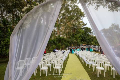 Cerimônia de Casamento no sítio Rocinha do Capão em São Gotardo-MG.'