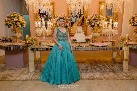 Decoração de festa de 15 anos em São Gotardo-MG.'