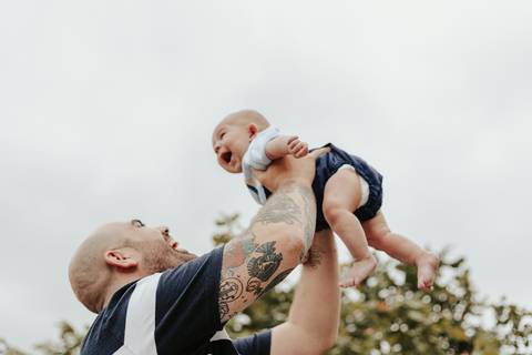 Sessão de família no parque do avião em Leiria'