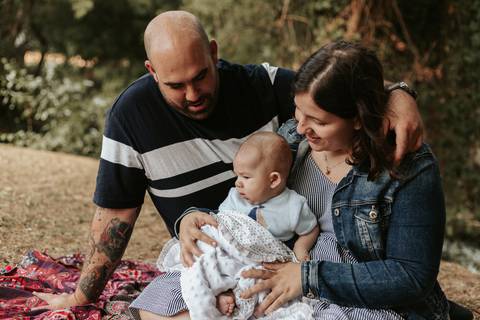 Sessão de família no parque do avião em Leiria'
