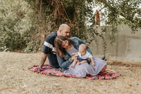 Sessão de família no parque do avião em Leiria'