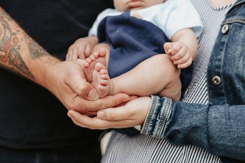 Sessão de família no parque do avião em Leiria'