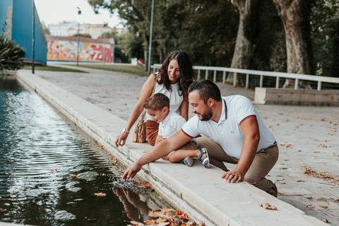Sessão de exterior no jardim santo agostinho - leiria'