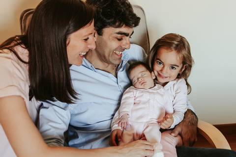 Sessão de Newborn em casa - Leiria'