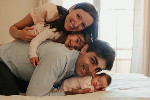 Sessão de Newborn em casa - Leiria'