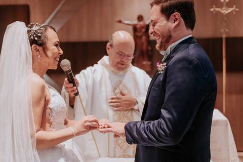 troca das alianças'