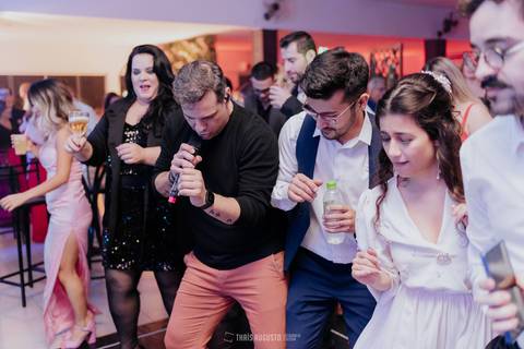 banda bamboa na festa de casamento chacara veneza'