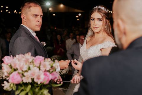 troca das alianças'