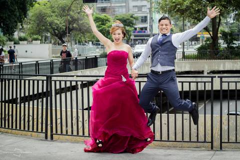 pular noivos ponte brasil, japonês'