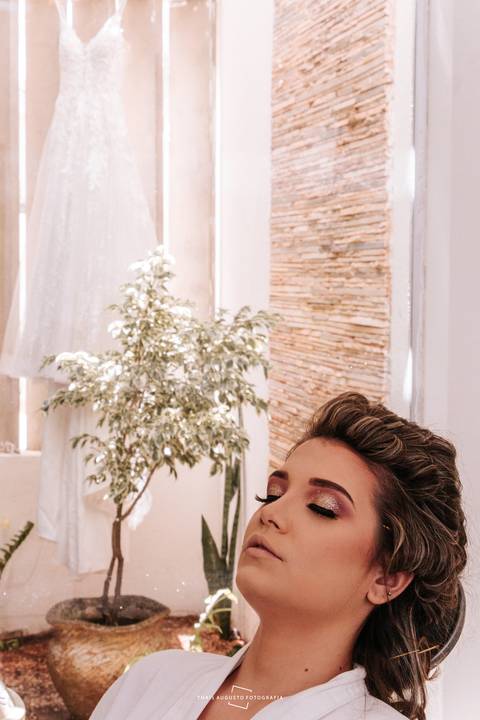 Noiva e o vestido Barbara Boutique'