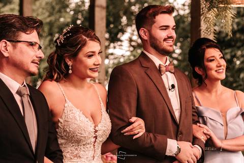 Retrato com os pais'