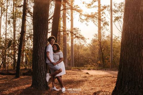 Horto de Bauru e pôr do sol'