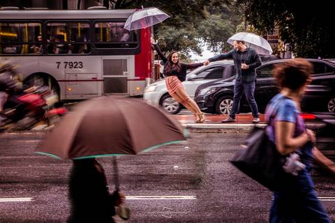 Ensaio de casal realizado na paulista em são Paulo'