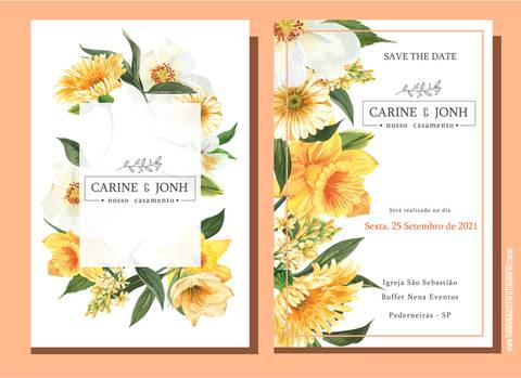 Identidade Visual do Casamento da Carine e do Jonh'