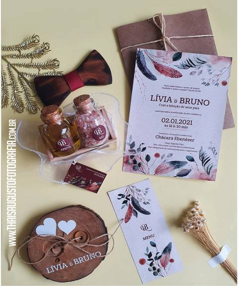 Identidade Visual do Casamento da Lívia e do Bruno'