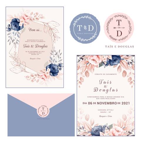 Identidade Visual do Casamento da Taís e do Douglas'
