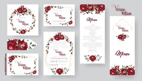 Identidade Visual do Casamento da Viviane e do William'