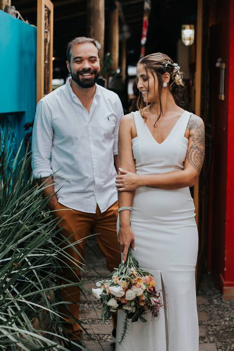 Casamento Mini Wedding Garden Bistrô Cafubá Niterói Making of Noiva Casamento Civil First Look'