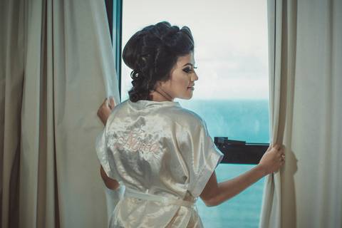 Noiva (Camila) na janela'