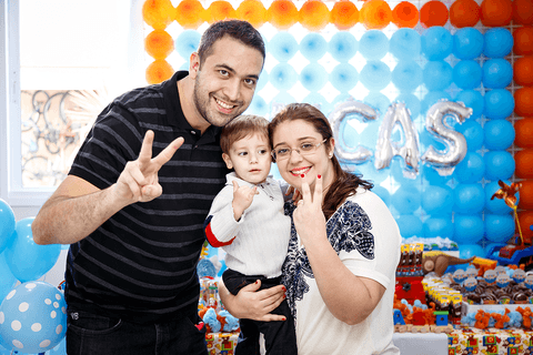 mesa do bolo de aniversário de 2 anos do Lucas em São Paulo - SP'