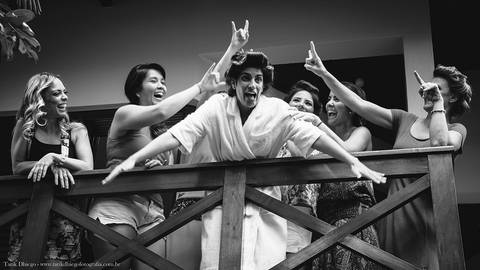 Making Of da noiva com as madrinhas'