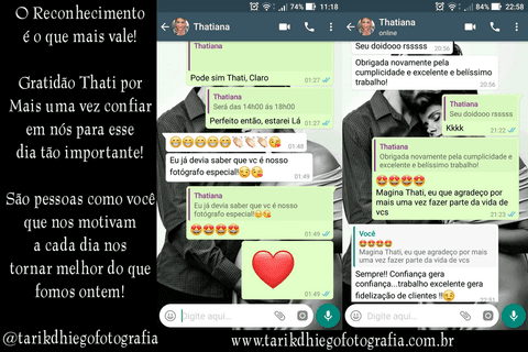 Depoimento cliente Thatiana, mãe da Catharina, Tarik Dhiego Fotografia, Gratidão.'