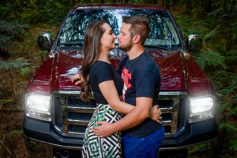 Ensaio Pré Wedding em campos de trigo na cidade de Campo Largo - PR'