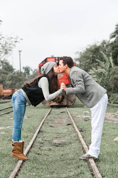 Ensaio Pré Wedding na Estação Ferroviária de Morretes'