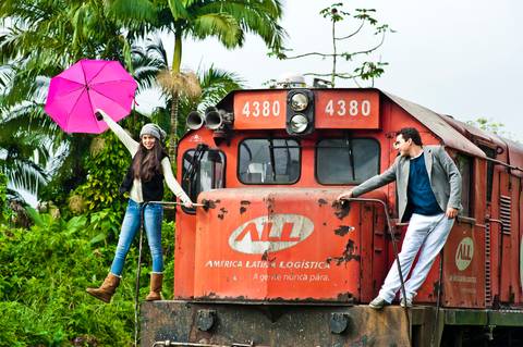 Ensaio Pré Wedding na Estação Ferroviária de Morretes'