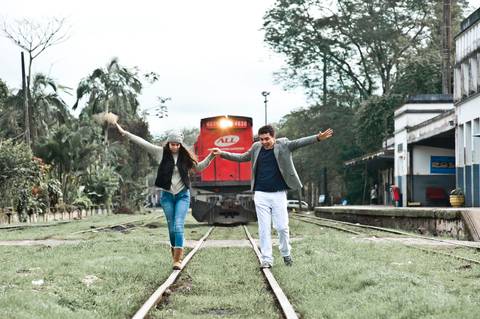 Ensaio Pré Wedding na Estação Ferroviária de Morretes'
