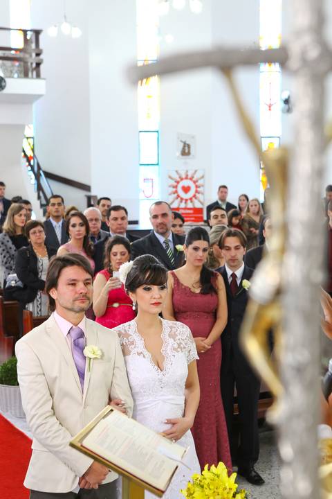 Casamento  na Paróquia Sagrada Família - Curitiba -PR'
