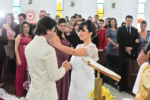 Casamento  na Paróquia Sagrada Família - Curitiba -PR'