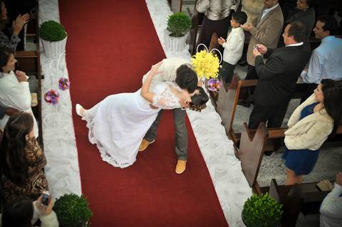 Casamento  na Paróquia Sagrada Família - Curitiba -PR'