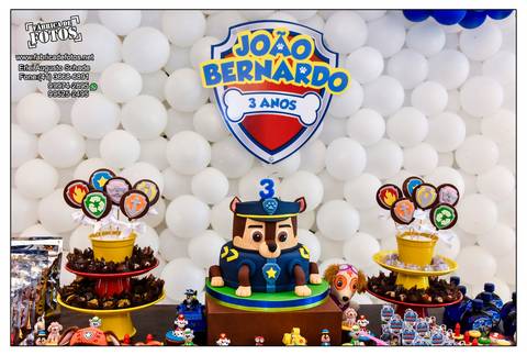 Fotografias de Aniversário Infantil / Tema: Patrulha Canina'