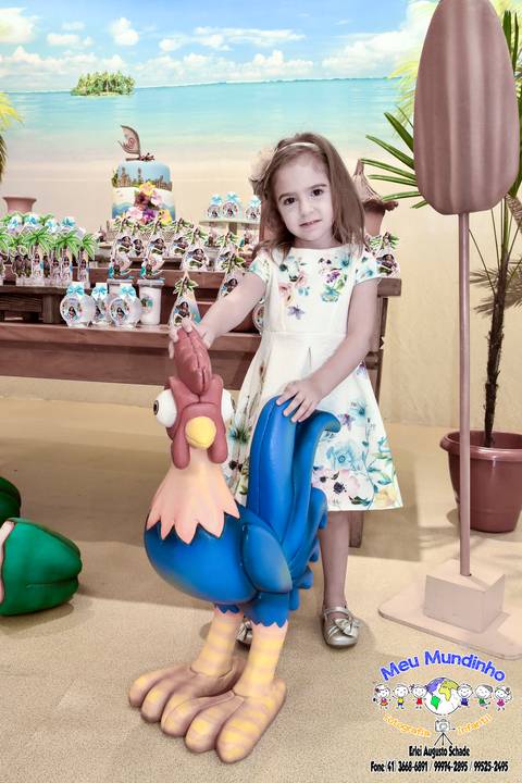 Fotografias de Aniversário Infantil / Tema: Moana / Heihei'