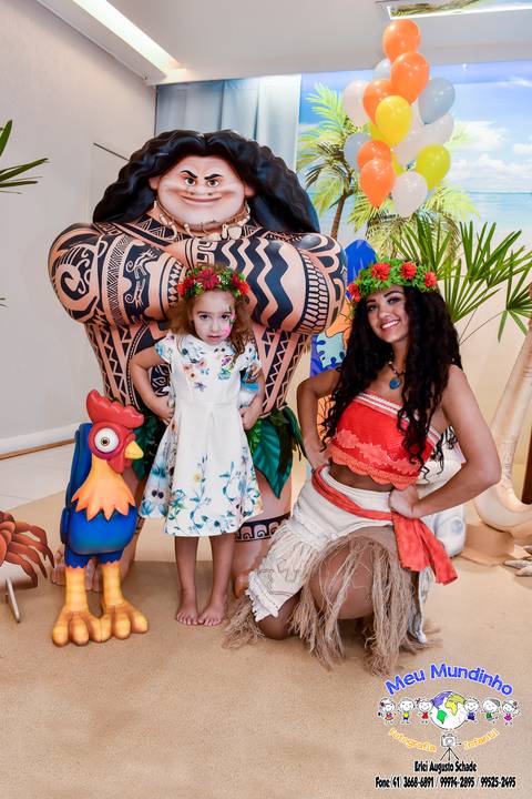 Fotografias de Aniversário Infantil / Tema: Moana / Maui'