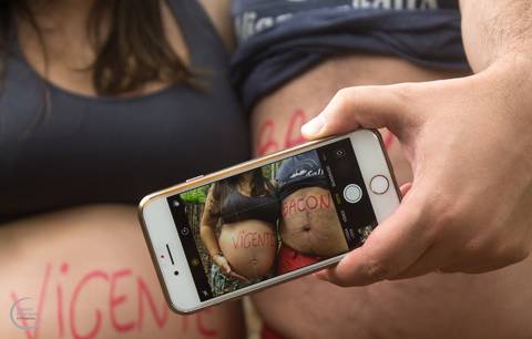 ensaio gestante book externo'