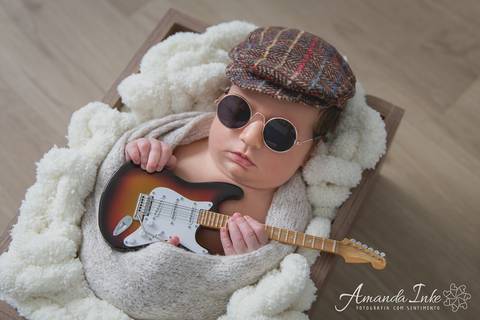 Bebê rock'n'roll na sessão newbprn'