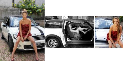 Constance Oderich, vestido vermelho'