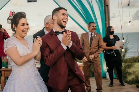 making of da noiva, making of do noivo, kasa falésia, casamento de dia, casamento na praia, Dafly makeup casamento ao ar livre, casamento no campo, casamento emocionante, '