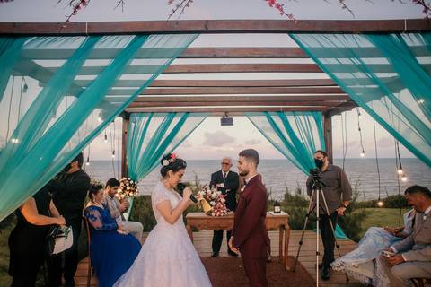 making of da noiva, making of do noivo, kasa falésia, casamento de dia, casamento na praia, Dafly makeup casamento ao ar livre, casamento no campo, casamento emocionante, '