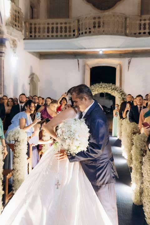 casamento Andressa e Lucas na Capela Santa Tereza D'ávila e recepção do casamento no Gracejos Recepções em João Pessoa'
