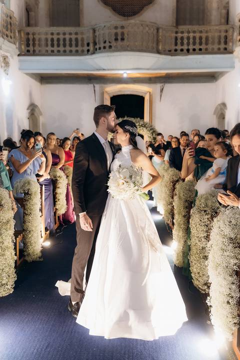 casamento Andressa e Lucas na Capela Santa Tereza D'ávila e recepção do casamento no Gracejos Recepções em João Pessoa'