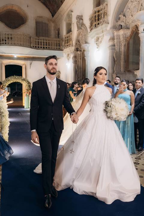 casamento Andressa e Lucas na Capela Santa Tereza D'ávila e recepção do casamento no Gracejos Recepções em João Pessoa'