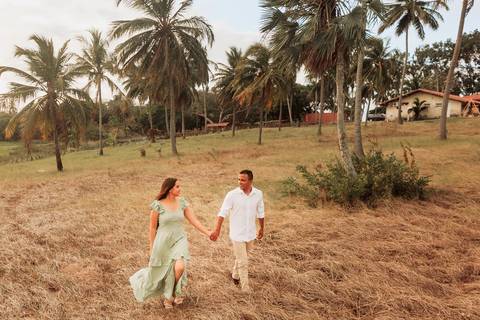 sessão externo em ensaio pre wedding na fazenda terra do sol'