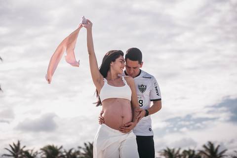 ENSAIO GESTANTE DA CAMILLA EM AQUIRAZ PRAIA DO BEACH PARK NO BEACH RESORT PARK PELAS LENTES DO FOTOGRAFO DE FORTALEZA JULIO AMARAL'
